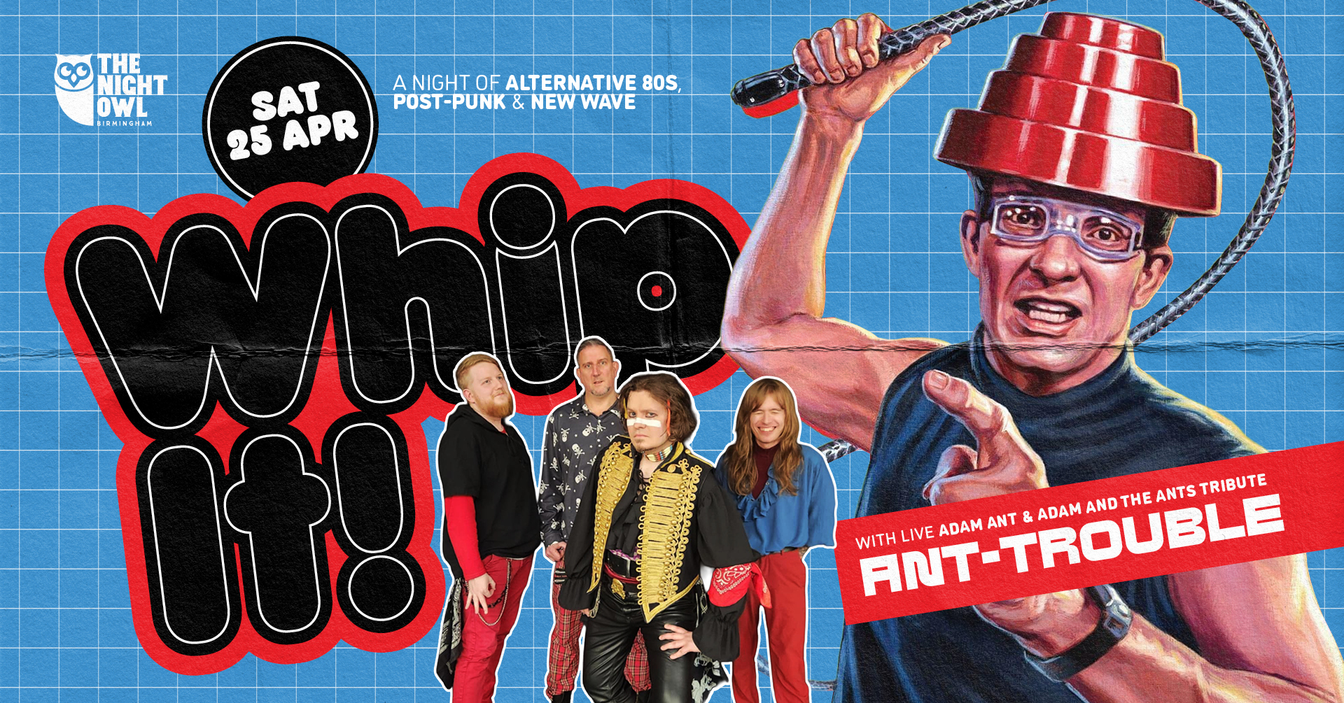 Whip It! Alt 80s, Post-Punk & New Wave night presents Ant Trouble