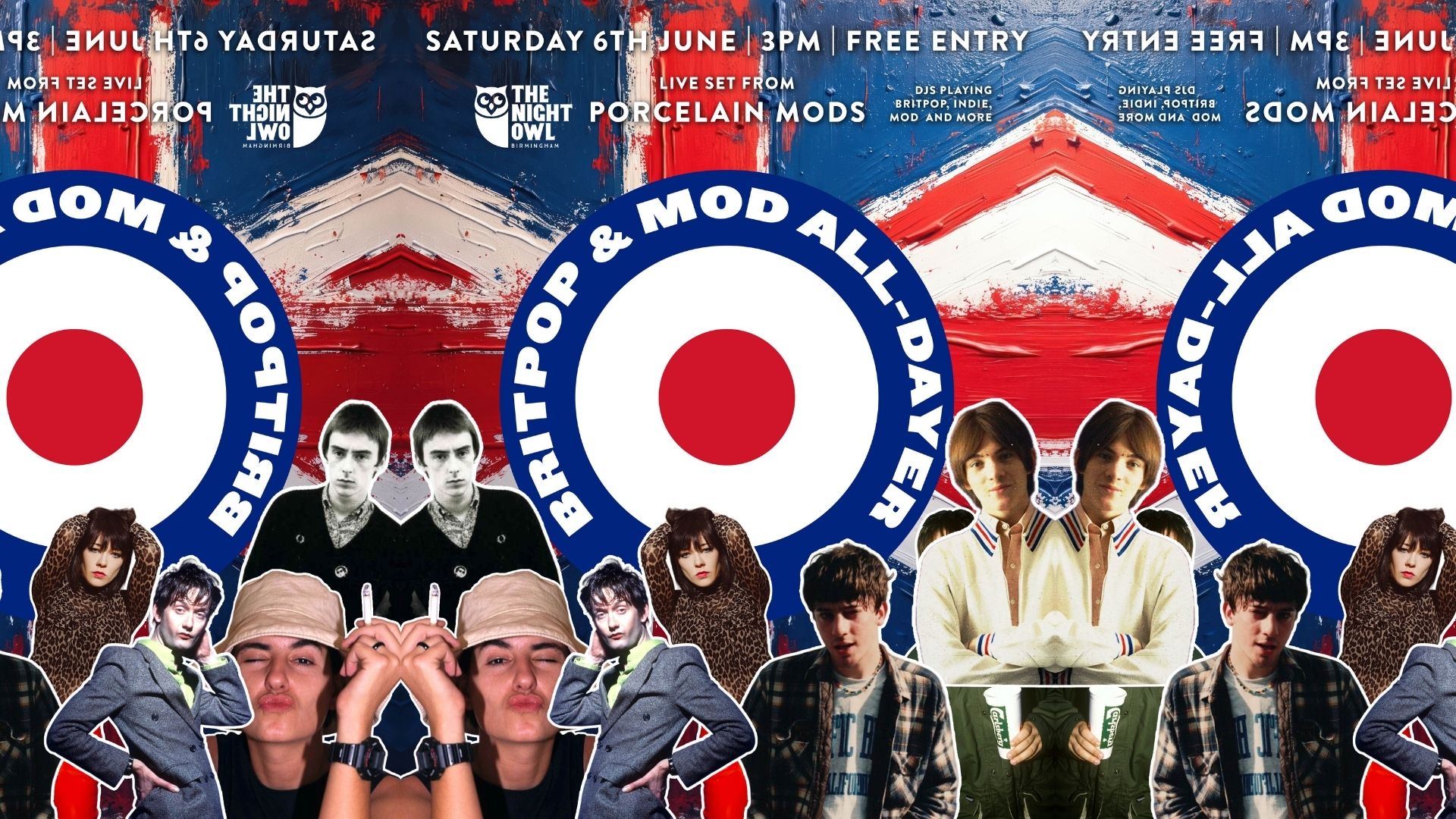 Britpop & Mod All-Dayer with Porcelain Mods LIVE